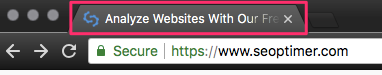 esempio di title tag sulla scheda del browser